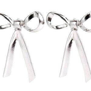 Large Bow Shaped Stud Earrings